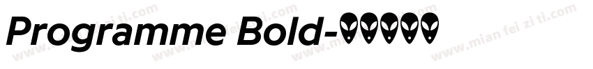 Programme Bold字体转换